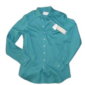 NWT Southern Tide Skipjack Gingham Print Button Down Long Sleeve Shirt Size 6